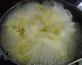 白菜と豆腐の卵とじ作り方1写真