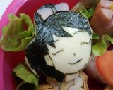 キャラ弁妖怪ウォッチ♬ケータ&ふみちゃん作り方3写真