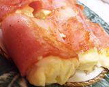 お弁当に！ベーコンポテマヨチーズ巻き作り方4写真