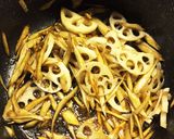 フライパンでごぼうとレンコンのきんぴら作り方5写真