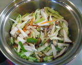 簡単　袋煮　色んな野菜卵でとじて♬作り方2写真