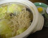 鶏ときのこのみそ仕立て鍋作り方4写真