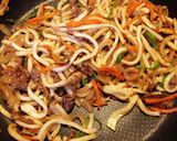 コストコプルコギビーフで♡焼きうどん作り方4写真
