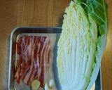 白菜と豚バラのくたくた煮にんにく醤油風味作り方1写真