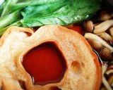 車麩で落とし卵と小松菜の煮物＊優しいお味作り方2写真