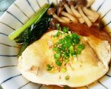 車麩で落とし卵と小松菜の煮物＊優しいお味作り方5写真