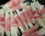 豚巻きえのきのすき焼き煮作り方1写真
