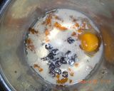 かぼちゃのワタと種で牛乳パックケーキ作り方4写真