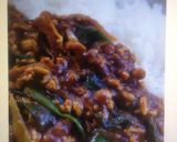 京都、九条ネギと油揚げと鶏ミンチのカレー作り方6写真