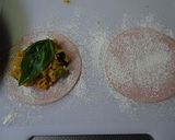 バジル風味のかぼちゃの✿ハムカツ作り方3写真