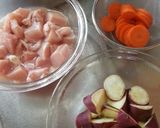 鶏肉と彩り野菜の甘辛和え作り方1写真