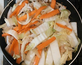 簡単　残り物白菜と野菜の八宝菜（中華丼）作り方12写真