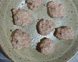 鶏ミンチ団子の白菜スープ(ショウガ入り)作り方5写真