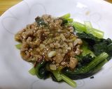 小松菜のレンジお浸しひき肉あん作り方7写真