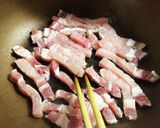 めんつゆで簡単、かぼちゃとポーク炒め作り方2写真