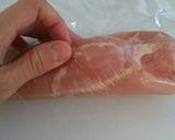 ラップで簡単☆やわらか鶏ハム作り方3写真