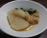蕪と揚げの煮物作り方5写真