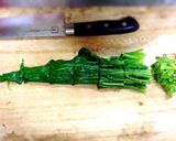おろ抜き大根の葉っぱおひたし辛子醤油和え作り方5写真