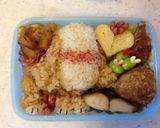 妖怪ウォッチ☆人面犬のキャラ弁(≧∇≦)作り方9写真