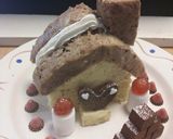 レンジで簡単☆かわいいお菓子の家ケーキ作り方8写真