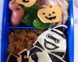 妖怪ウォッチ ハロウィンキャラ弁作り方9写真