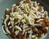 かくし卵が効いてる！焼きカレーうどん作り方3写真