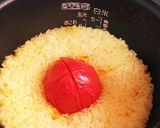 丸ごとトマトの炊き込みごはんサフラン風味作り方2写真