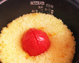 丸ごとトマトの炊き込みごはんサフラン風味作り方2写真