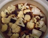 母直伝☆カリフラワーの肉豆腐作り方2写真