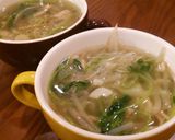 ニンニクたっぷり、鶏皮スープ。作り方9写真