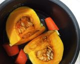 カボチャの豆乳スープ作り方1写真