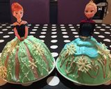 アナと雪の女王 戴冠式のドームケーキ作り方15写真