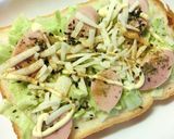 塩キャベ×魚ニソのバジルカレートースト作り方7写真