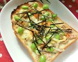 ツナ×枝豆のレモン風味和トースト作り方5写真