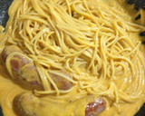 生ソーセージのソテー、パスタ添え作り方7写真