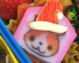 妖怪ウォッチ☆ジバニャン蒲鉾☆キャラ弁作り方4写真