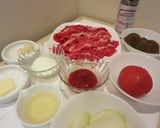 シャトルシェフで作るビーフストロガノフ作り方1写真