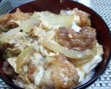 ズボラ飯！唐揚げ親子丼！１人ランチにも！作り方5写真