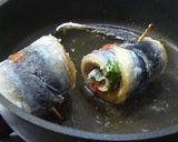 秋刀魚の梅しそロール作り方5写真