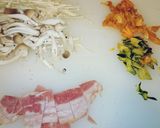 かぼちゃの“わた” de クリームパスタ作り方1写真