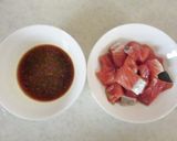 秋鮭ときのこの生姜焼き丼作り方1写真