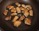 秋鮭ときのこの生姜焼き丼作り方4写真