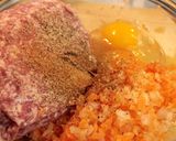 キャベツとひき肉のミルフィーユ☆重ね蒸し作り方3写真