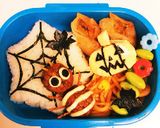 ハロウィン弁当☆くも☆作り方5写真