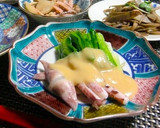 しっとり食感☆鶏むね肉とわけぎのぬた作り方6写真
