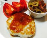 ヘルシー&高タンパクれんこんハンバーグ作り方5写真