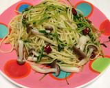 簡単豆苗和風パスタ作り方5写真