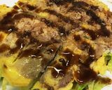 超簡単！豚バラで♪キャベ玉焼き〜〜♡作り方6写真