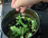 焼肉屋さん風！簡単！チンゲン菜のスープ作り方4写真