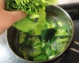 焼肉屋さん風！簡単！チンゲン菜のスープ作り方6写真